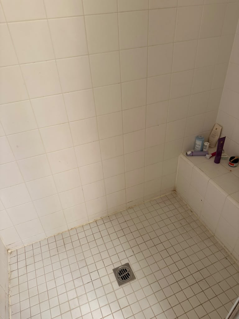 Before: Shower Grout Restoration by Empire Cleaning Services