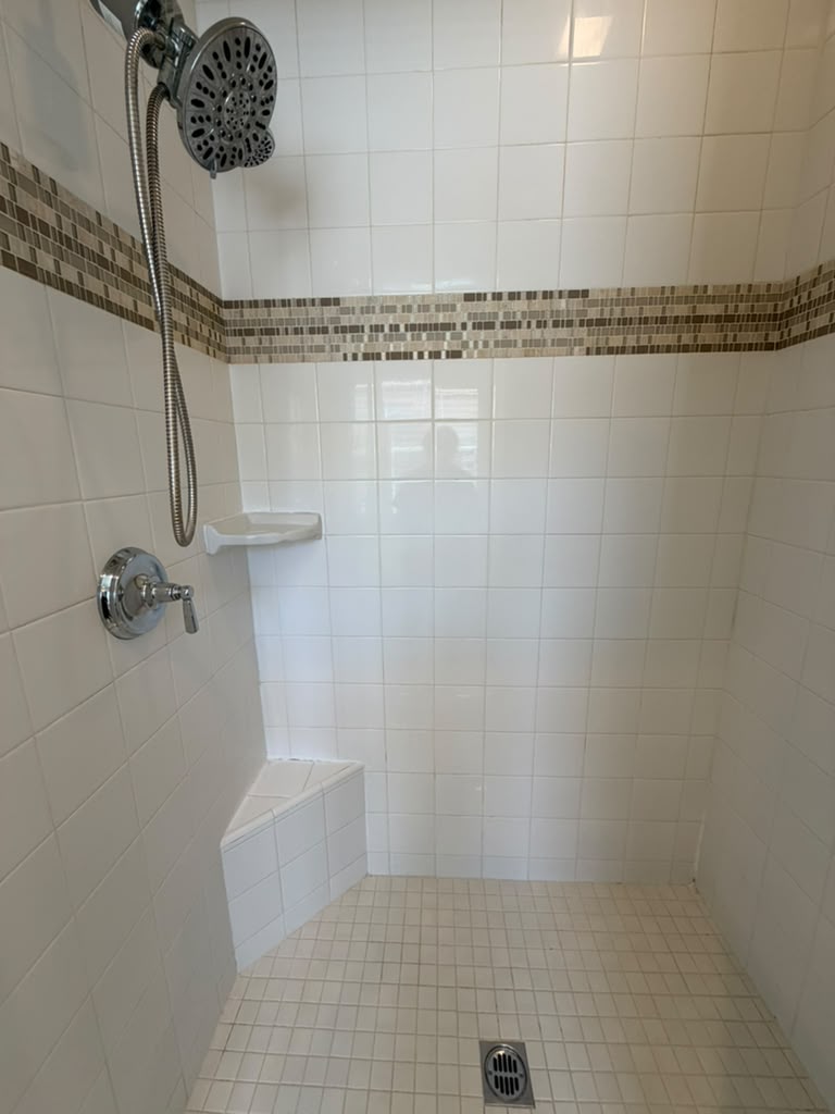 After: Walk-In Shower Deep Clean by Empire Cleaning Services