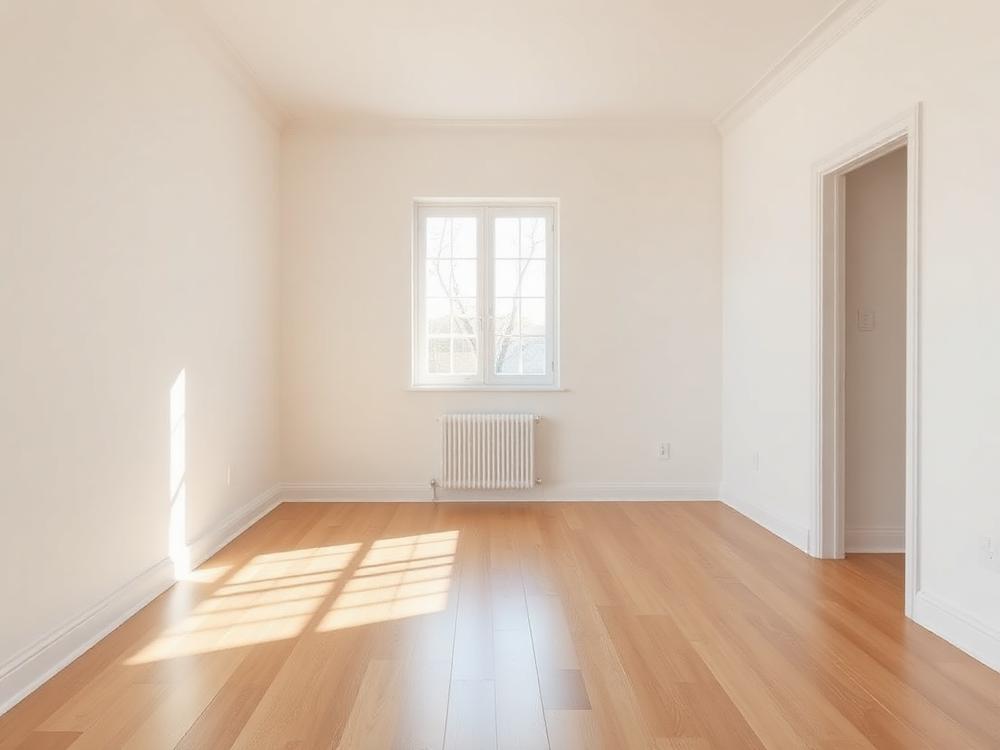 Empty room after move-in / move-out cleaning