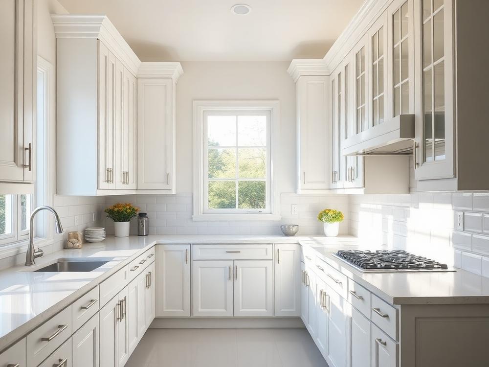 Clean kitchen after a standard house cleaning in Orange County
